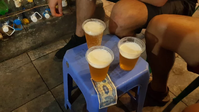 Backpacking Vietnam 3 Wochen - Hanoi Bier