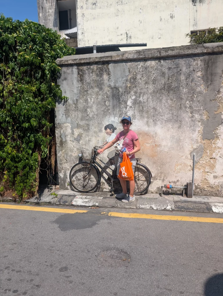 Penang Georgetown Streetart Fahrrad