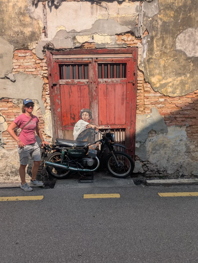 Penang Georgetown Streetart Motorrad