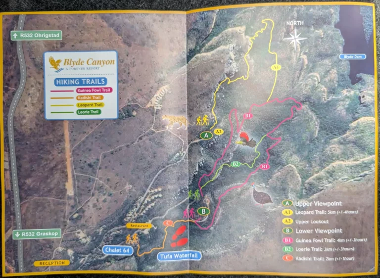 A Forever Resort Wanderwege Karte