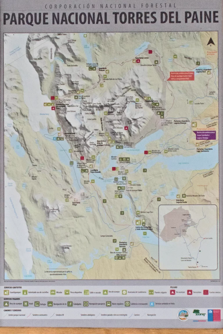 torres-del-paine-karte-tageswanderung