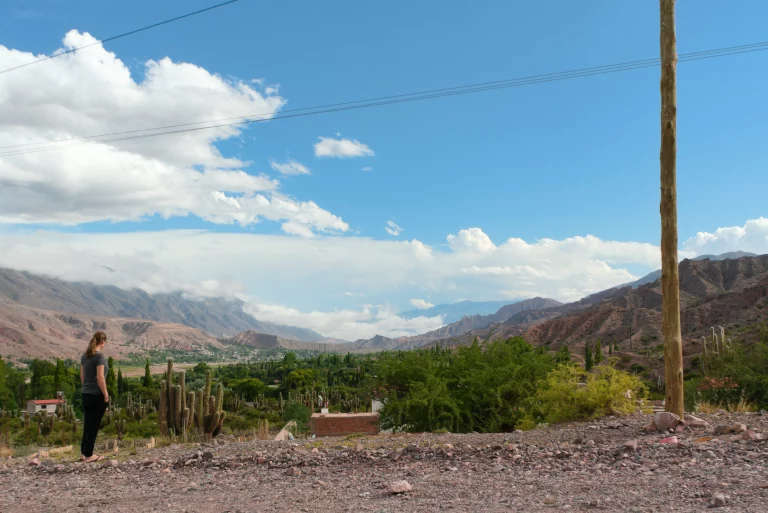 Aussicht auf Tilcara in Jujuy