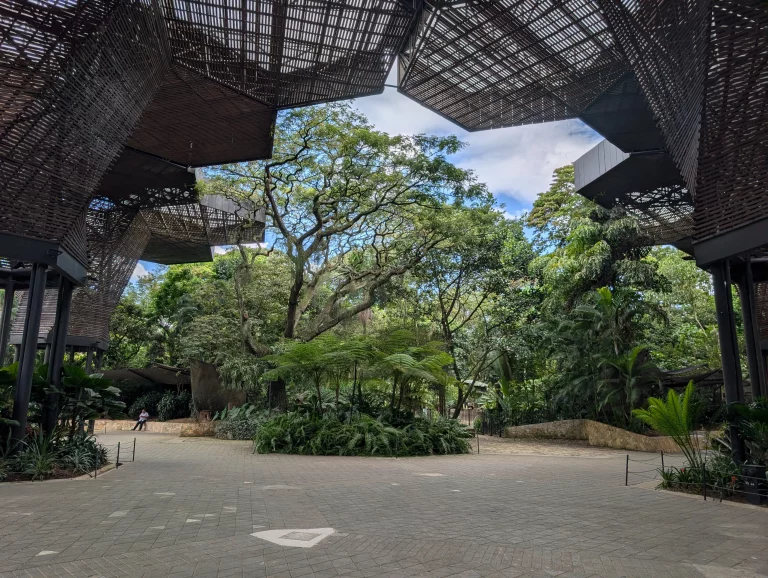 Blick in den botanischen Garten, Medellin Reisebericht