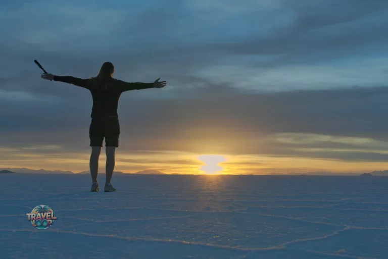 Salar de Uyuni Sonnenuntergang